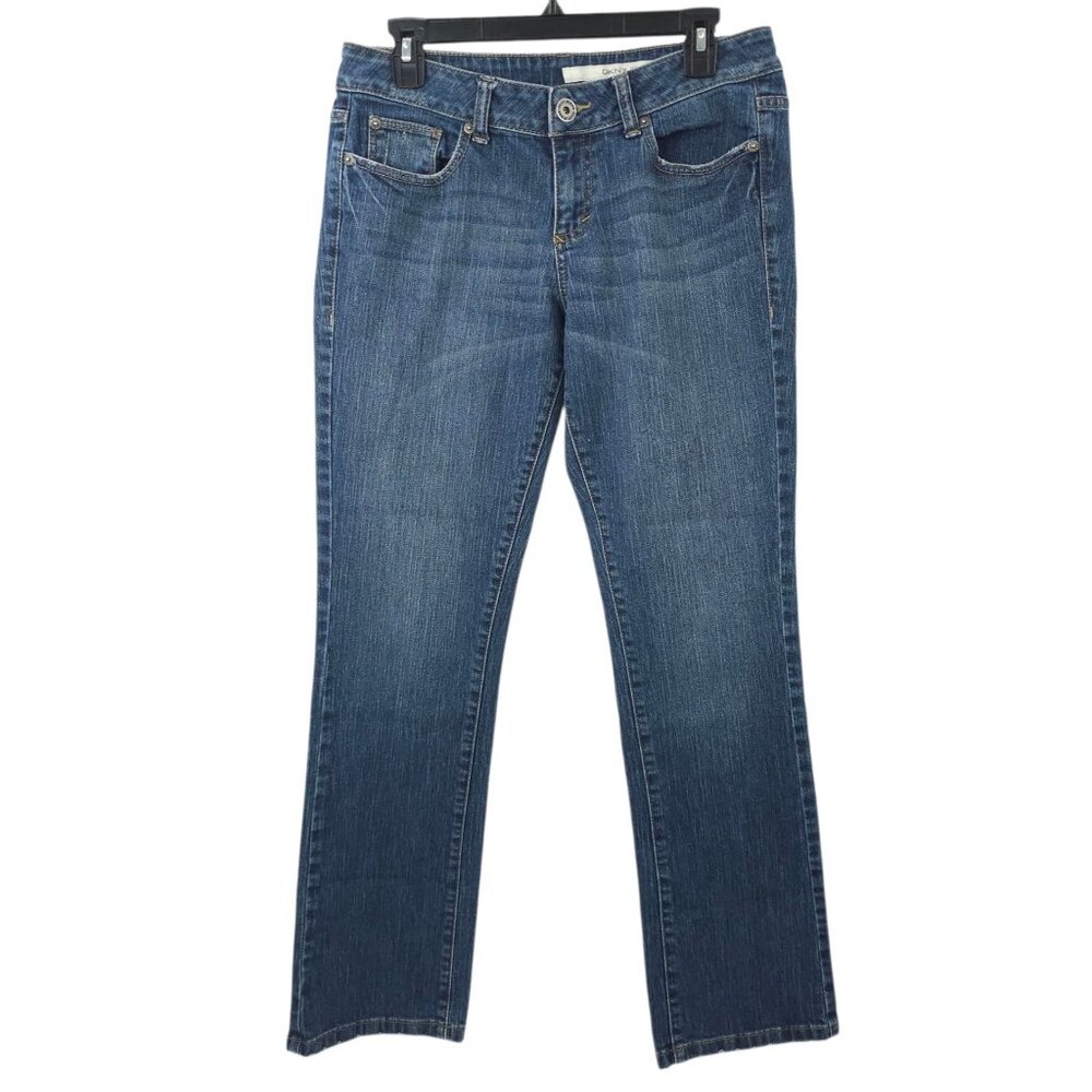 DKNY Jeans Boot Cut Womens Size 10 Mid Rise Medium Wash Denim Flap Pockets